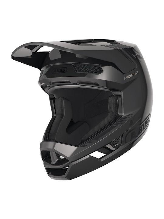 Abus Shiny Full Face Κράνος Ποδηλάτου Βουνού Μαύρο