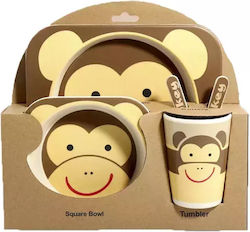 Baby Donkey Bamboo Feeding Set 5 Pieces