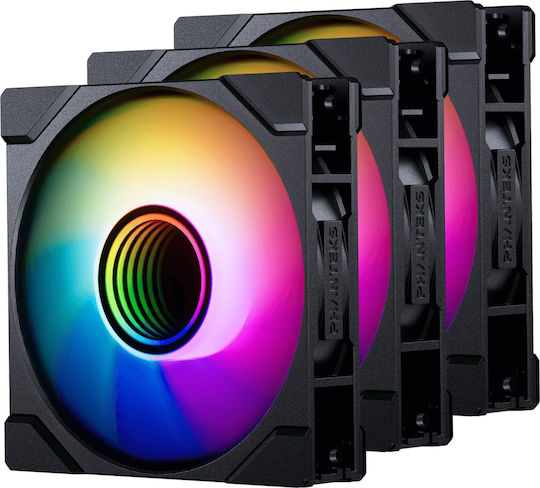 Phanteks M25G2-120 Reverse Blade Case Fan (2000rpm / 72.72cfm) με ARGB Φωτισμό και Σύνδεση 6-Pin 3τμχ