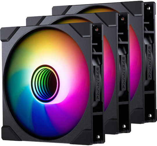 Phanteks M25G2-140 Reverse Blade Case Fan (2000rpm / 72.72cfm) με ARGB Φωτισμό και Σύνδεση 6-Pin 3τμχ