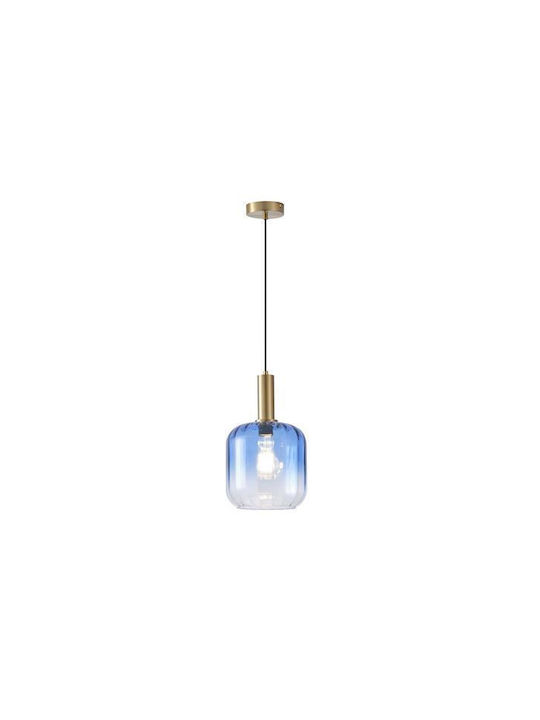 Eurolamp Deckenleuchte Blau mit Lampenbirnensockel E27 200x21x160cm