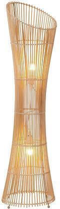 Eurolamp Floor Lamp H118xW29.5cm. with Socket for Bulb E27 Brown