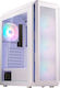 Adata Valor Air Plus Gaming Midi Tower Computer Case with Side Window and ARGB Lighting White