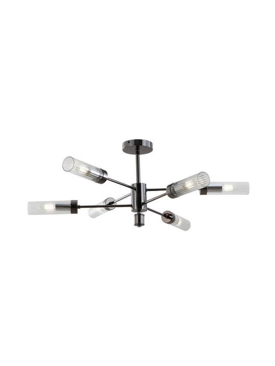 Eurolamp Ceiling Mount Light Black with Socket E14
