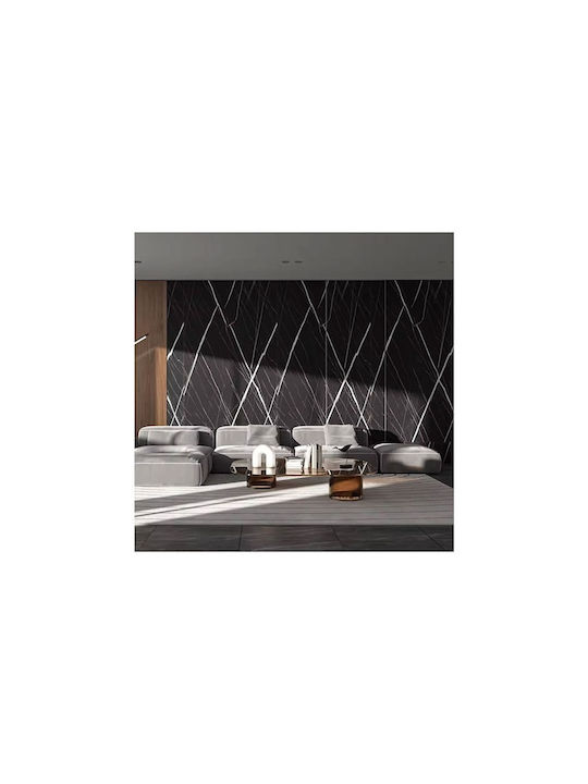 Selbstklebende Tapetenfolie Schwarzer Marmor Typ 1,2m x 3m Rolle Lk-36