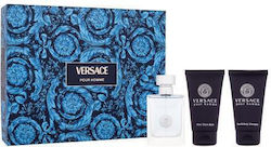 Versace Pour Homme Gift Set Edt 50 Ml + Shower Gel 50 Ml + After Shave Balm 50 Ml Men Versace Pour Homme Gift Set Edt 50 Ml + Shower Gel 50 Ml + After Shave Balm 50 Ml Men