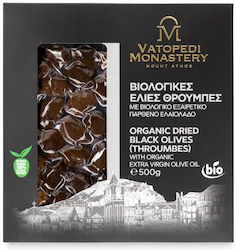 Organic Throubes Olives Ancient Olive Groves of the Holy Monastery of Vatopedi 500g Authentic Product of Vatopedi Monastery Holy Great Monastery Vatopedi Dried-olives_500g