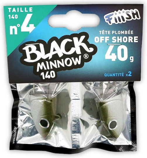 Fiiish Black Minnow Jighead No4 140mm Bm1202 Candy Green 60 Units Deep
