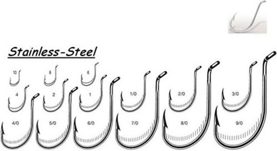 Shimatsu Hooks Live-Fresh Bait & Heavy Casting 8299-rr #7/0