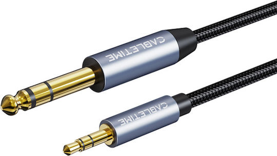Cabletime CT-AV321-H11G Cable 6.3mm male - 3.5mm male 2m CT-AV321-H11G ct-av321-h11g