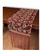 Silk Fashion Checkered 7180 Bordeaux 50x200cm
