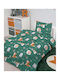 Marwa Set de față de pernă pentru copii din bumbac 100% 50x70cm Green Forest