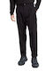 Pleated Trousers Chino in Relaxed Fit Black