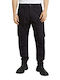 3d Ανδρικό Παντελόνι Cargo Regular Fit Black