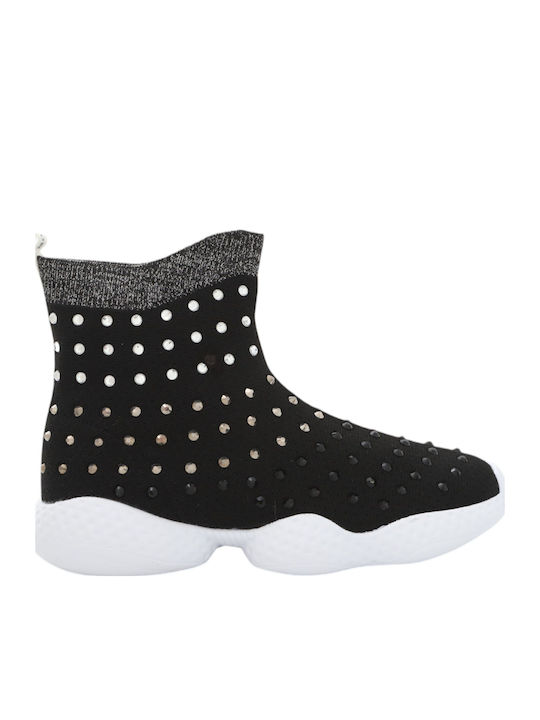 Παιδικά Sneakers Slip-on Μαύρα