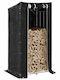 vidaXL Hölzernes Regal Holzlagerung 150x80x200cm
