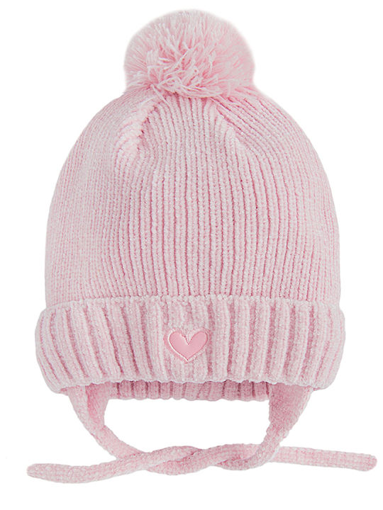 Kinder Mütze Gestrickt Rosa