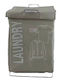 TnS Fabric Laundry Basket with Cap Grey