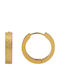 Akzent Earrings Hoops made of Steel Gold Plated