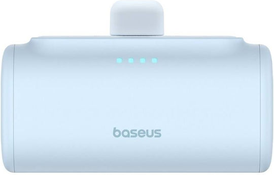 Baseus Compact Series Built-in Type-C Power Bank 5000mAh 20W с USB-C порт Power Delivery / Бързо зареждане 3.0 Син