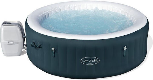 Lay-Z-Spa Miami EnergySense AirJet Rundes Schwimmbecken 795l Aufblasbar mit Hydromassage 196x66cm Dunkelgrün Rund