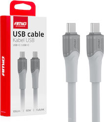 AMiO USB 2.0 USB-C male - USB-C 60W 1m (04291)