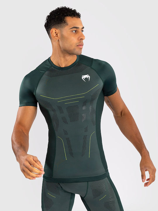 Venum Bărbați Cu mânecă scurtă Tricou VENUM-05360-005 pentru Jiu-Jitsu Verde