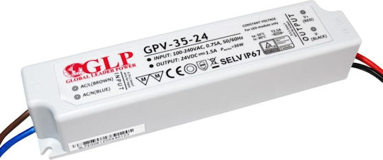 Sursă de alimentare cu LED-uri 36v/1a Cv pentru bandă LED IP67 GPV-35-36 GLP