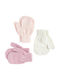 Set Mănuși pentru copii MIttens Roz 3buc