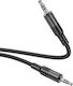 Hoco Cablu Audio Jack 3,5 mm Male - 3,5 mm Male Negru 1m Upa27