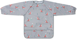 Babyono Fox Waterproof Plastic Coverall with Hook & Loop Fastener Pocket & Sleeves Alepou for 24 m+