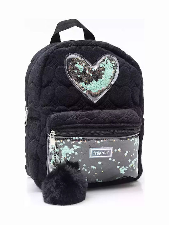 Детска раница черна 24x13x30 черна