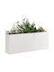 vidaXL Кутия за саксии Метал Silver 200x40x80см.