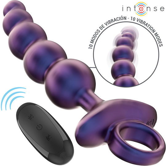 Intense Anal Plug mit kabelloser Funktion und Vibration Schwarz