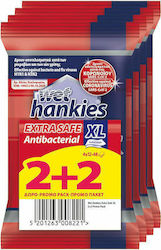 ΜΕΓΑ Wet Hankies Extra Safe Μαντηλάκια 4x12τμχ