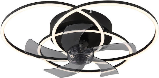 Globo Lighting Alia Deckenleuchte 58cm mit Licht Schwarze