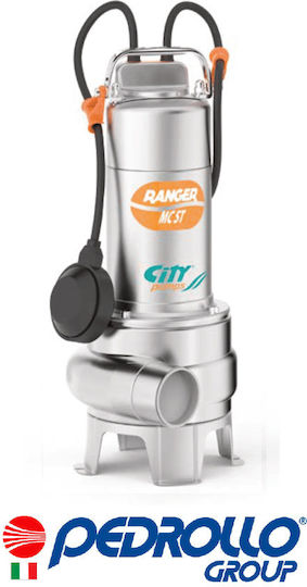 City Pumps Μονοφασική Αντλία Ακαθάρτων / Λυμάτων 1hp 48SEN8100A1U