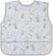 Babyono Baby Bib Waterproof Plastic Coverall with Hoop & Loop Fastener & Pocket Mouse for 6 Months+