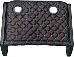 Idealstore Table 2 Cup Holders Black Faux Leather Red Stitching Compatible Iveco Daily 2007
