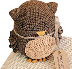 Χειροποίητο Πλεκτό Κουκλάκι Raison D’etre Owl Brown 17εκ 4390290