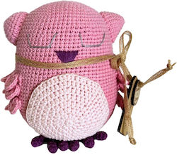 Χειροποίητο Πλεκτό Κουκλάκι Raison D’etre Owl Pink 17εκ 4390291