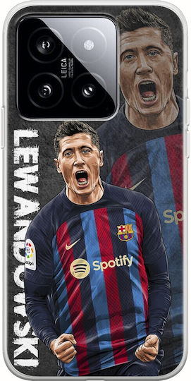 Stele Fotbal Robert Lewandowski Xiaomi 14t 5g TPU Flexibil Silicon Transparent