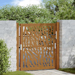 Vidaxl Градинска Врата 105x105 См Корозирана Ст...