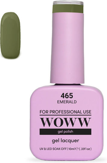 Woww UV & LED Soak Off Gel-Lack Emerald 465 10ml