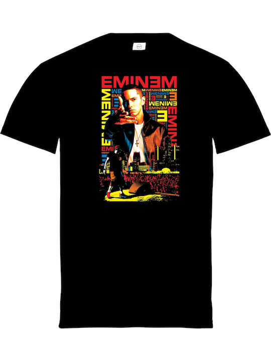 Bluză pentru Adulți Neagră cu Imprimare Pegasus Eminem