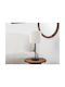 The Home Deco Factory Metal Table Lamp with White Shade and Base