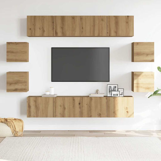 Комплект За Дневна Artisan Oak Дължина 80xШирина 30xВисочина 30см