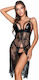 Zoli Sexy Babydoll Μαύρο