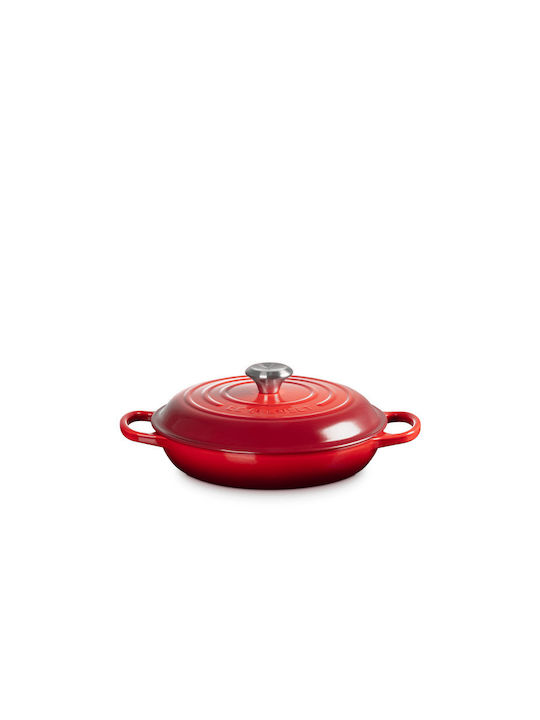 Le Creuset Cerise Ρηχή Κατσαρόλα από Μαντέμι 2.2lt / 26cm