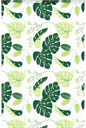 Vidaxl Duschvorhang Rollkassette 150x240 cm Stoffbreite 146 cm Grün